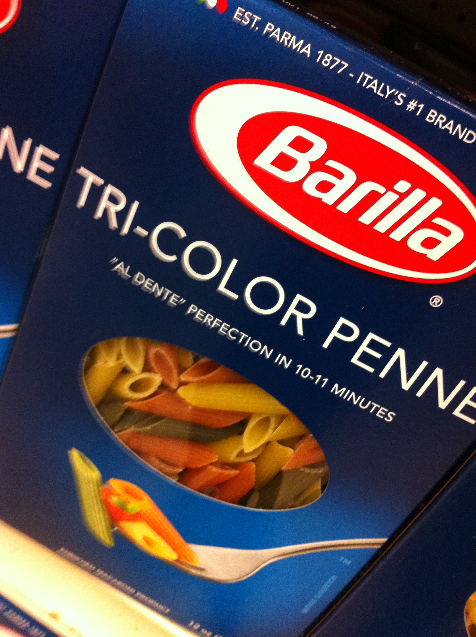 pasta barilla tricolore in US