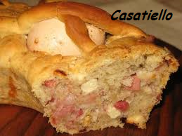 napolitan casatiello: salami and cheese pie