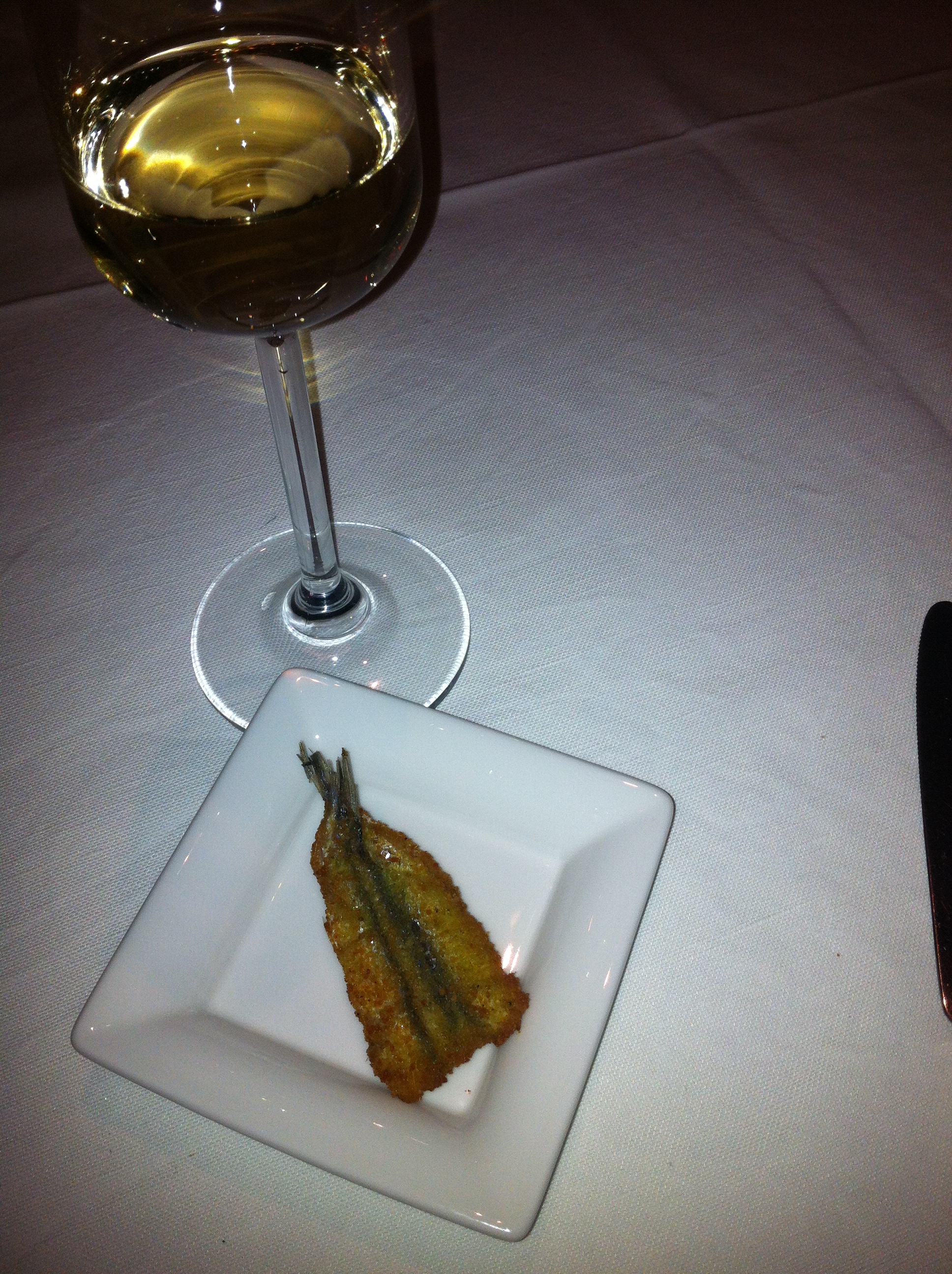 "grisara" and fried anchovies