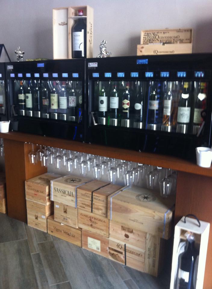 wine in machines