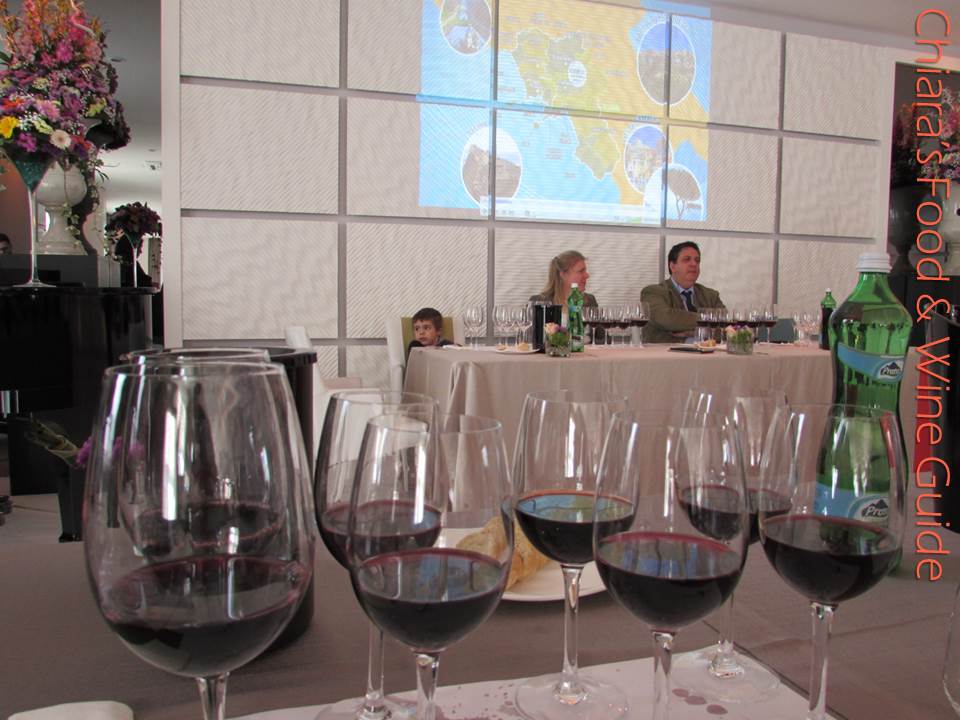 vertical tasting of taurasi, red wine from Campania region