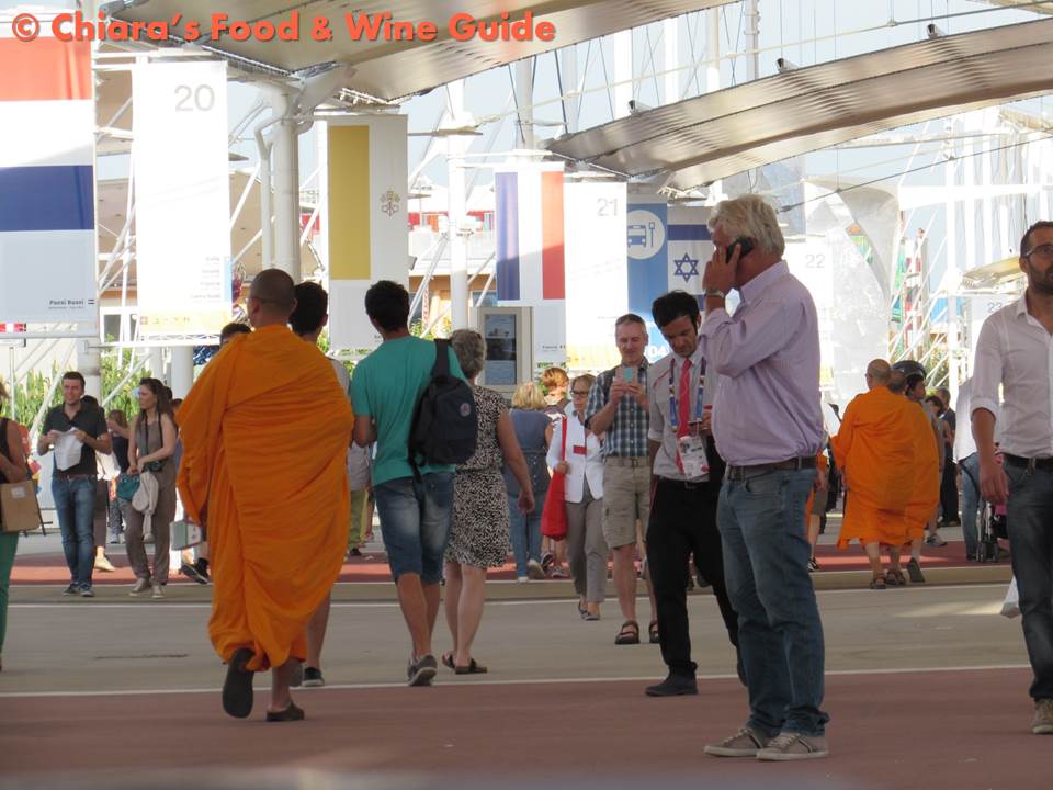 buddhist and tourists