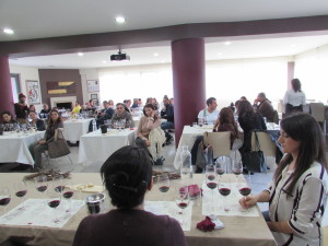 the wine tasting