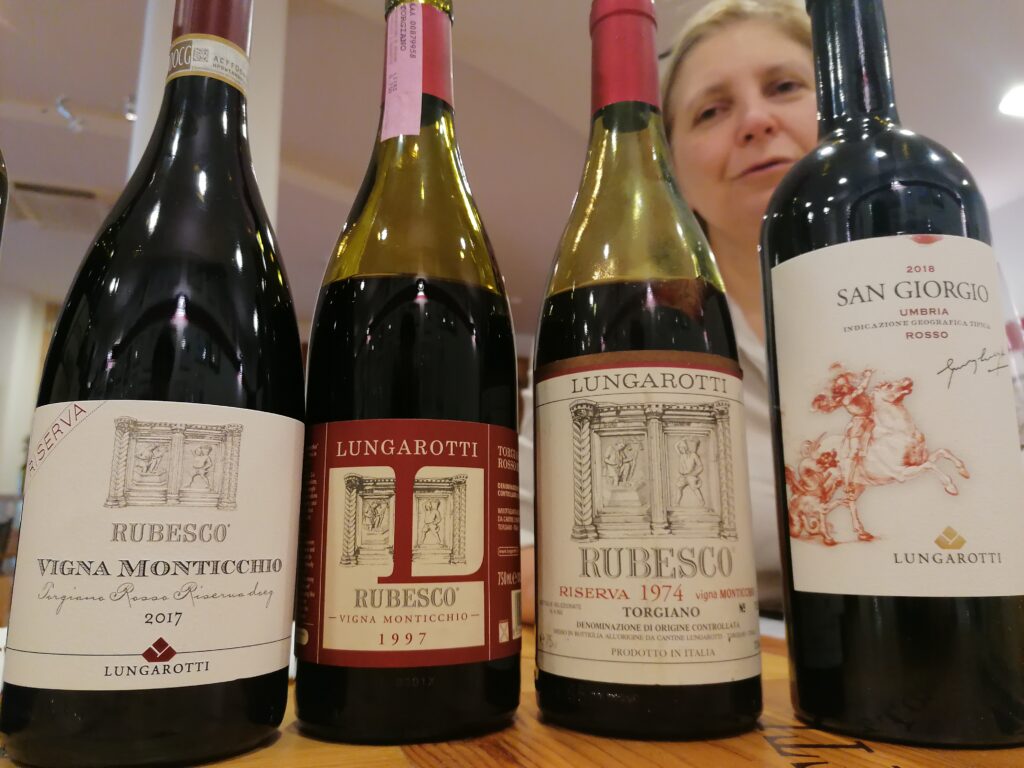 A vertical tasting of the red Torgiano by the historical