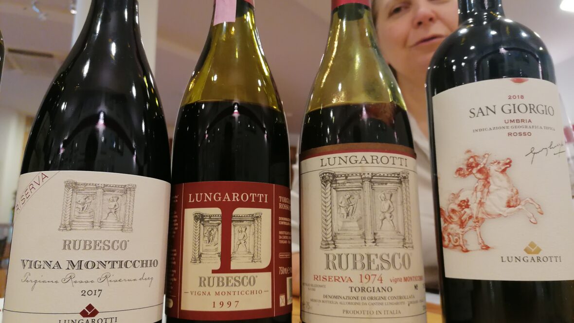 A vertical tasting of the red Torgiano by the historical